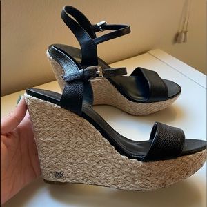 Michael Kors Jill Leather Wedge